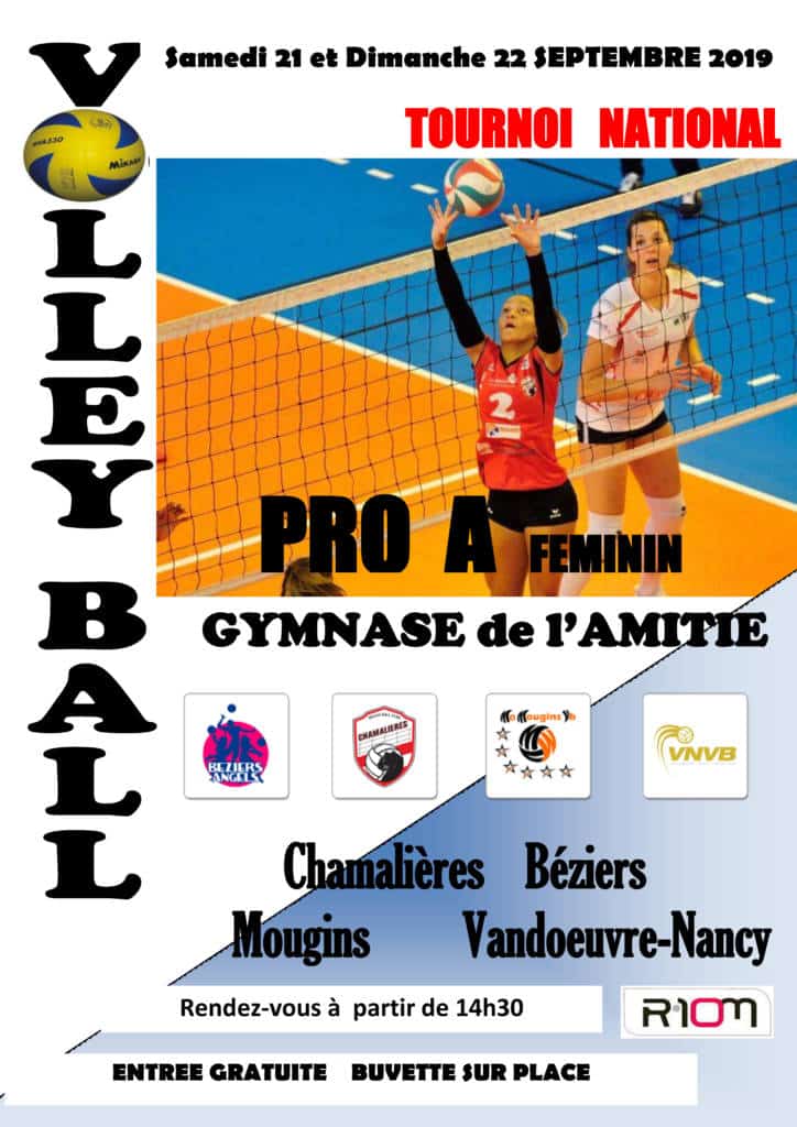 Le tournoi de Volley de Riom revient ce week-end !