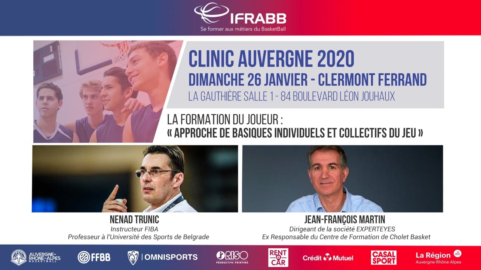 Un Clinic Basket à Clermont-Ferrand ce dimanche !