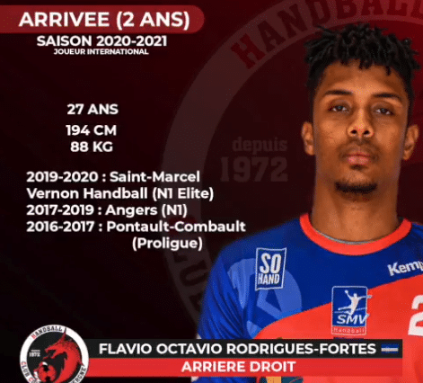 Le Cap-Verdien Rodrigues-Fortes au HC Cournon d'Auvergne !