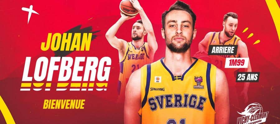 Basket : Johan Lofberg boucle le recrutement de la JAVCM