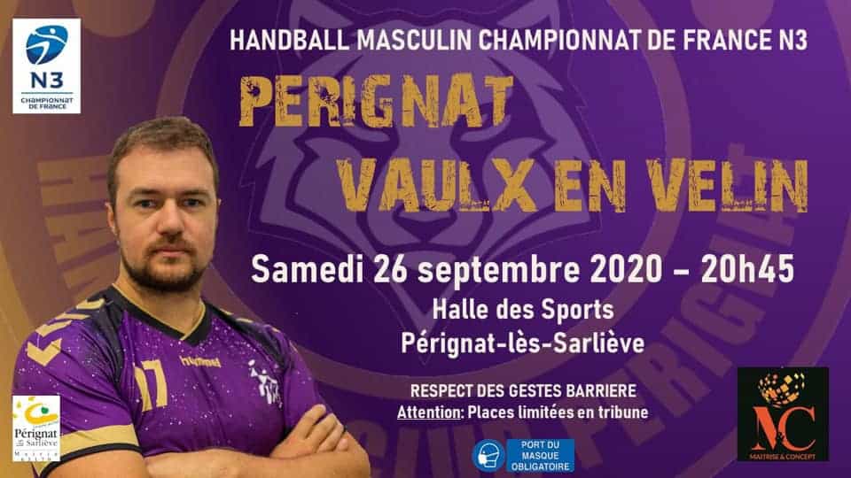 Le Handball Club Pérignat s'impose face à Vaulx-en-Velin (28-25)