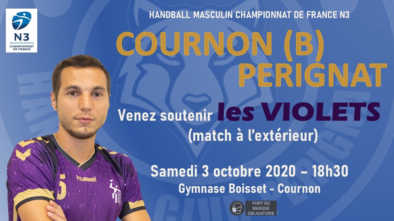 Le Handball Club Pérignat se déplace à Cournon ce Samedi !