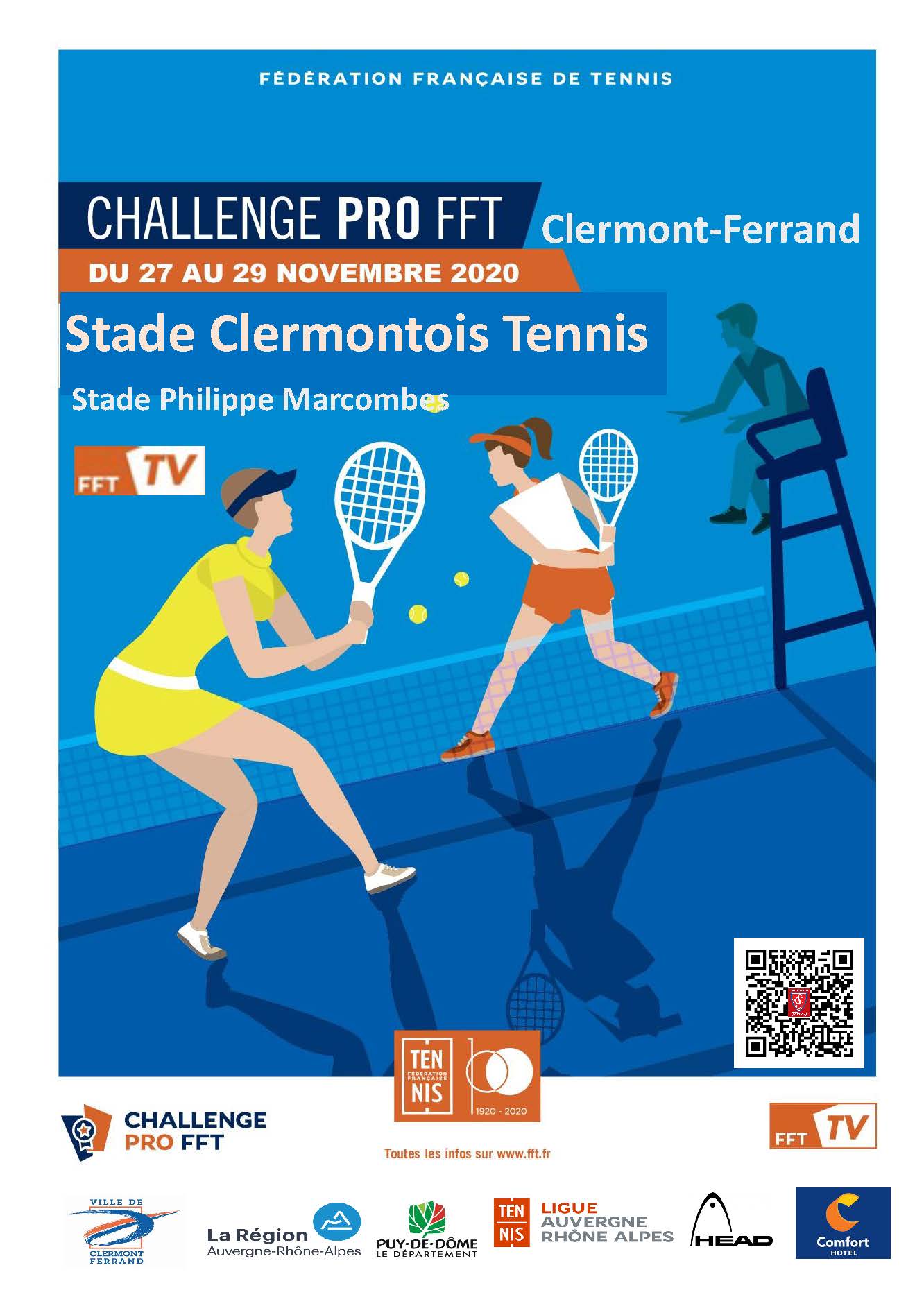 Le Stade Clermontois Tennis accueille le Challenge Pro FFT !