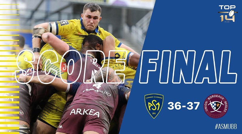 Et Clermont perd à la fin ! (ASM 36 UBB 37)