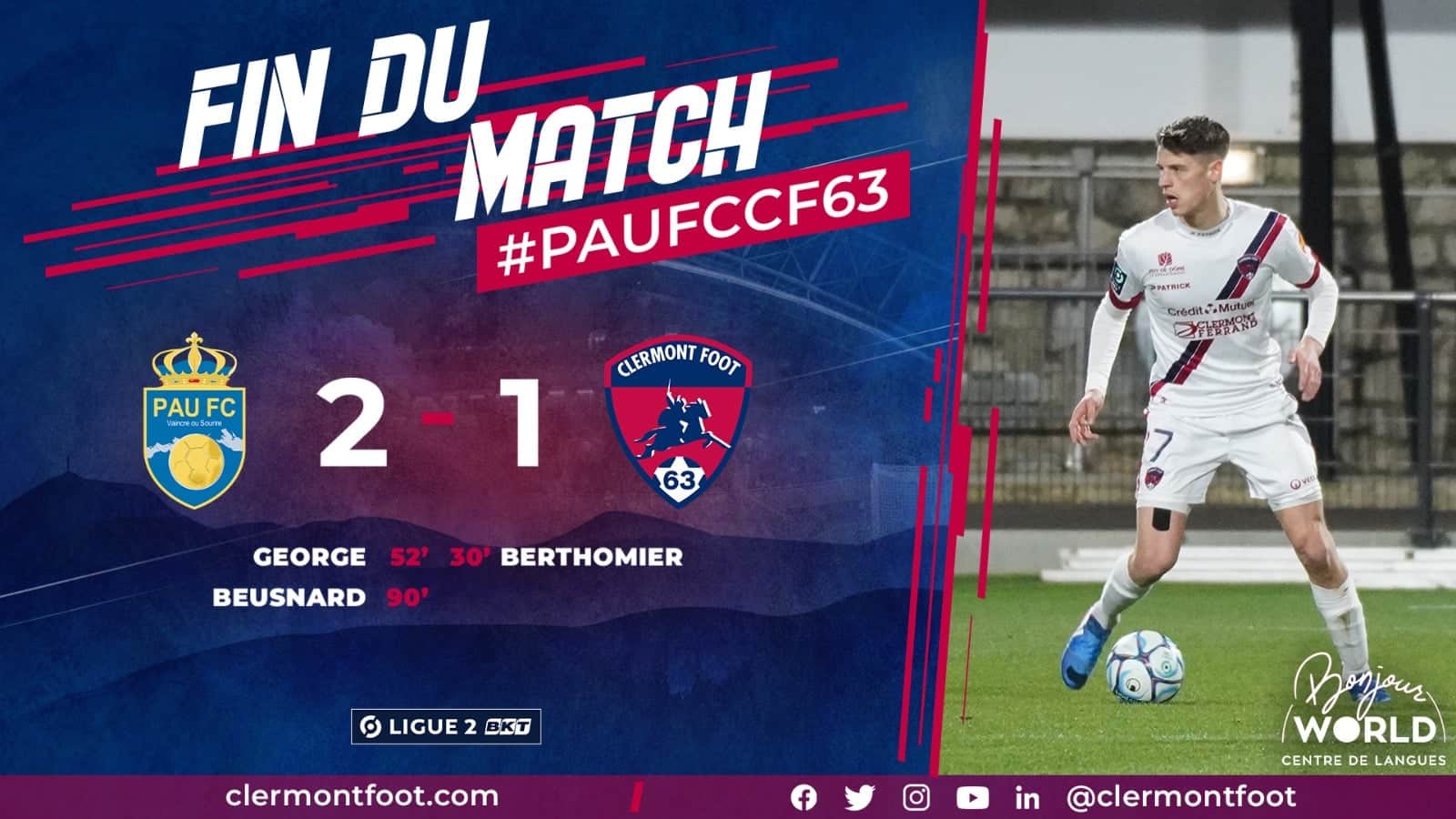 Le Clermont Foot 63 dans le dur !