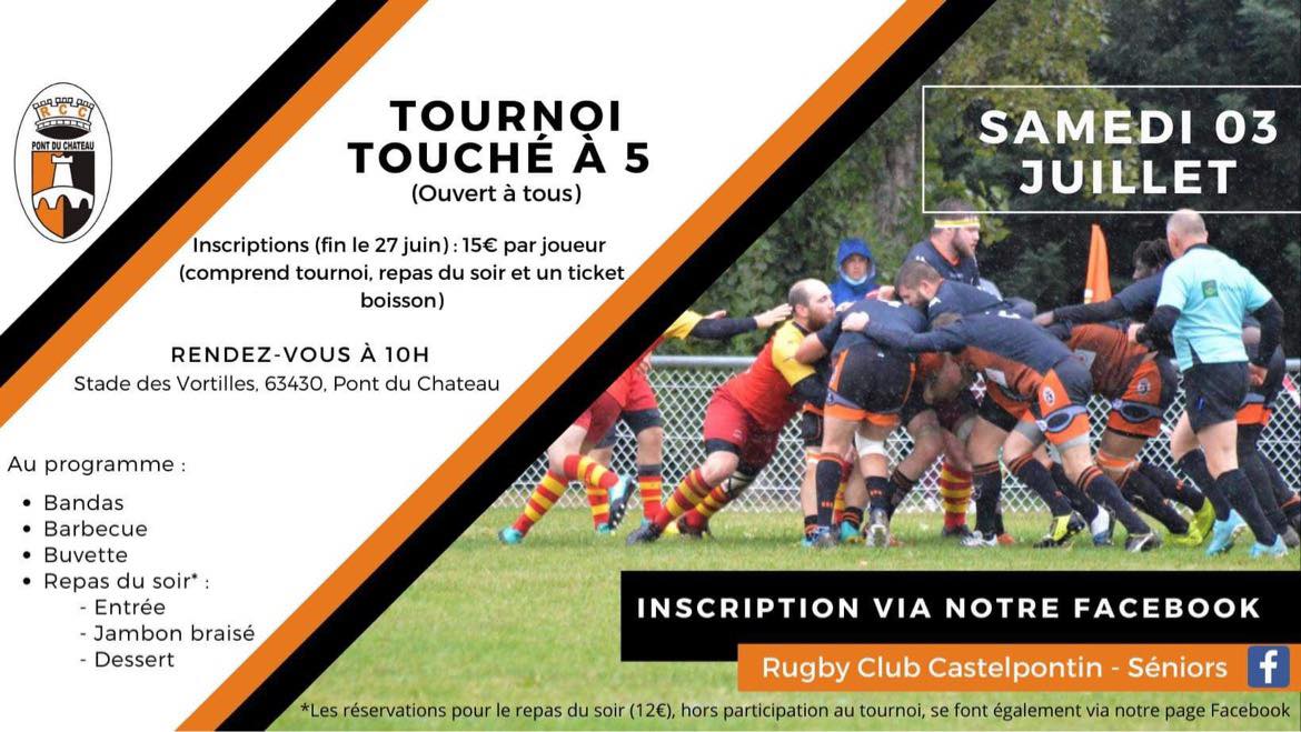 Le Rugby Club Castelpontin organise son tournoi de 