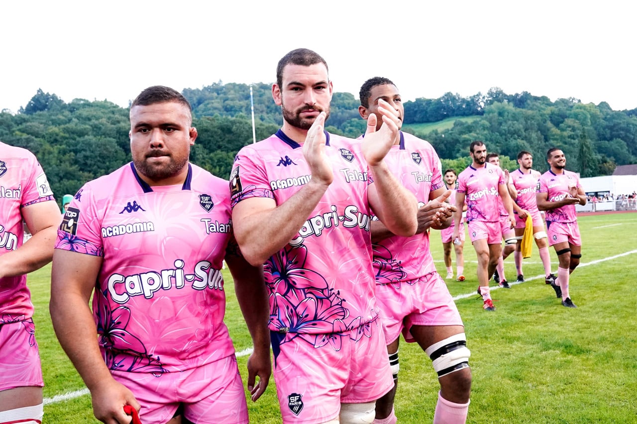 Romain Briatte a joué son premier match sous le maillot rose !