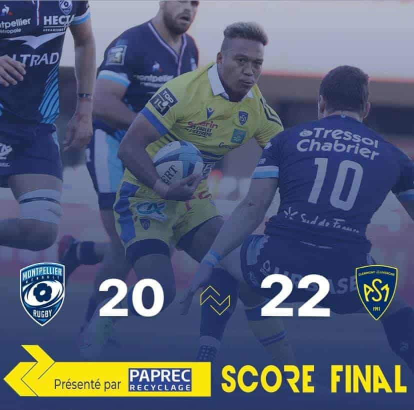 L'ASM s'impose à Montpellier et se donne de l'air !